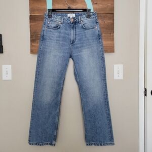 & Other Stories High Rise Straight Leg Blue Denim Jeans Size 28